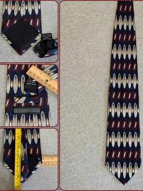 Alexander Lloyd XL Silk Geometric Oval Tie 65”